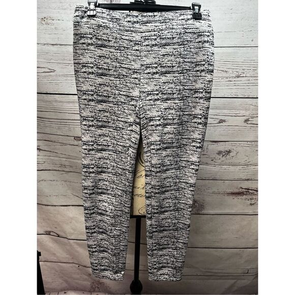 NYCC small black a white patterned stretchy comfy cropped pants - 2958 - Picture 1 of 3